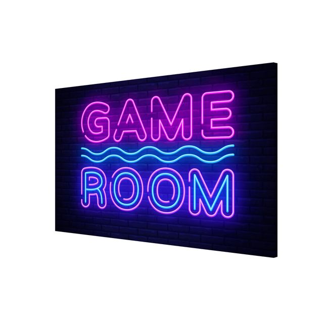 Quadri con frasi celebri Scritta al neon Game Room