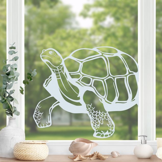 Adesivi per vetri con animali No.EG11 tartaruga
