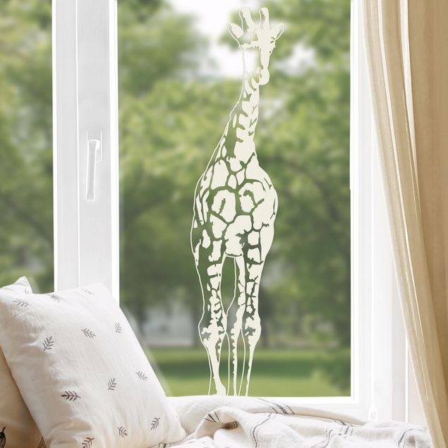 Adesivi per vetri con animali No.TA1 Giraffa