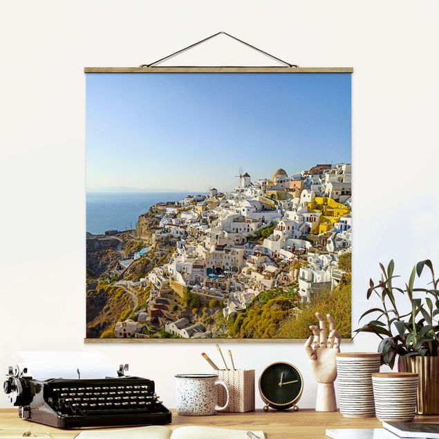 Quadri con paesaggio Oia a Santorini