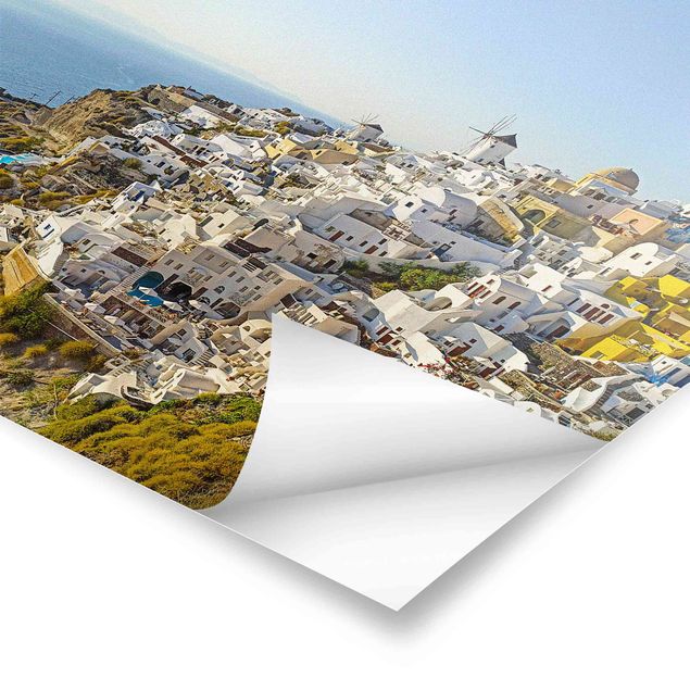 Stampe poster Oia a Santorini