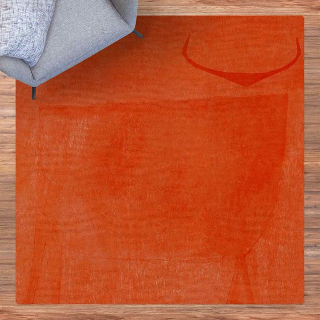 Tappeti moderni Toro arancione