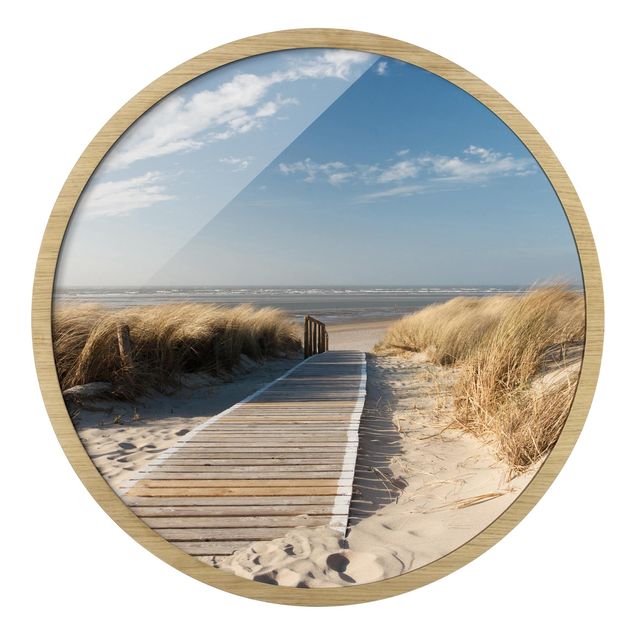 Quadri con cornice con paesaggio Spiaggia del Mar Baltico