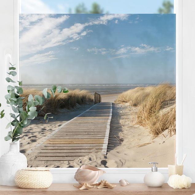 Pellicola autoadesiva per vetri Spiaggia del mar Baltico