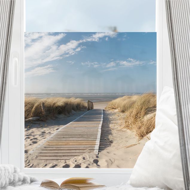 Pellicola colorata per vetri Spiaggia del mar Baltico
