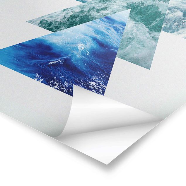Poster paesaggi naturali Triangoli dell'oceano