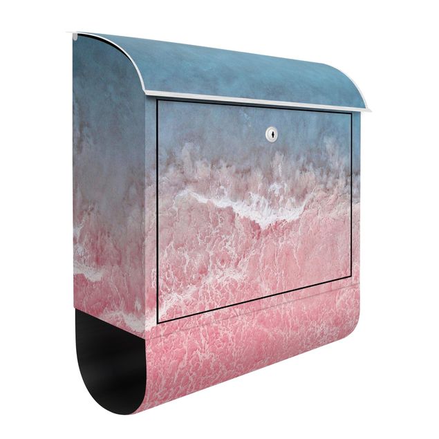 Cassette della posta con paesaggio Oceano in rosa