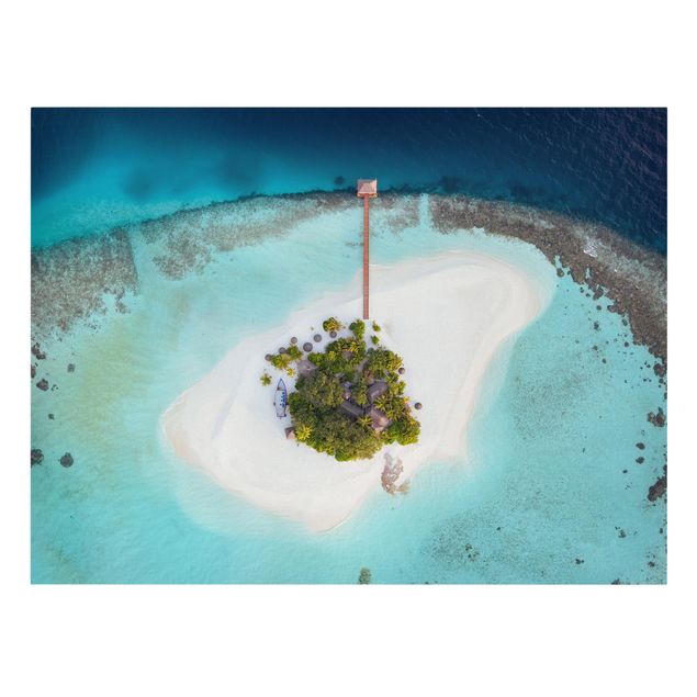 Quadro paesaggio Paradiso oceanico alle Maldive