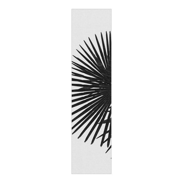 Tessili per la casa Foglie di palma in bianco e nero