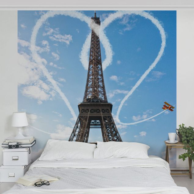 Carta da parati cielo Parigi - Città dell'amore