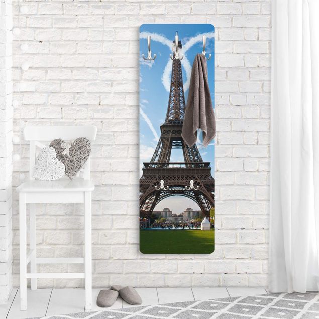 Attaccapanni blu Parigi - Città dell'amore