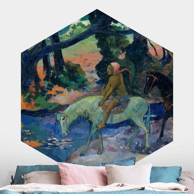 Carta da parati adesiva Paul Gauguin - La fuga, il guado