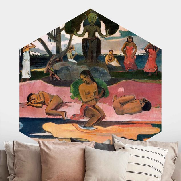 Carte da parati adesive Paul Gauguin - Il giorno degli dei (Mahana No Atua)