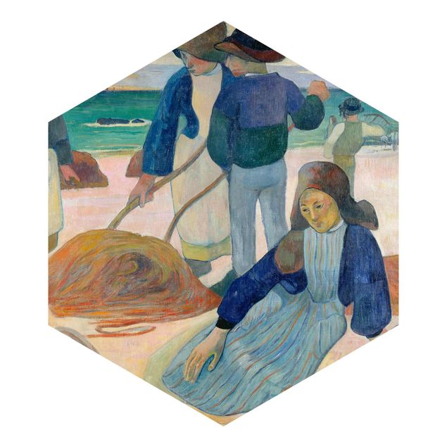 Fotomurale esagonale Paul Gauguin - I raccoglitori di kelp (Ii)
