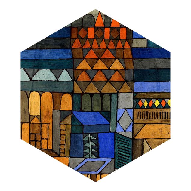 Fotomurale esagonale Paul Klee - Inizio di freschezza