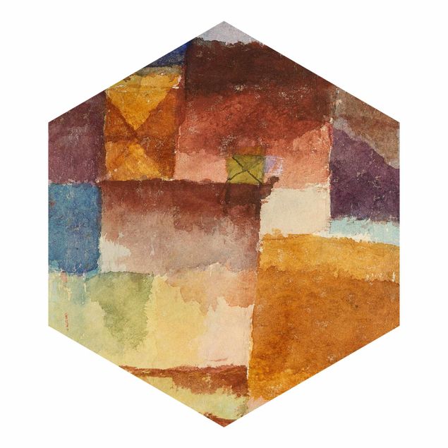 Carte da parati marroni Paul Klee - Nella terra desolata