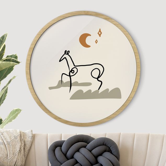 Quadro cavalli Interpretazione di Picasso - Il cavallo