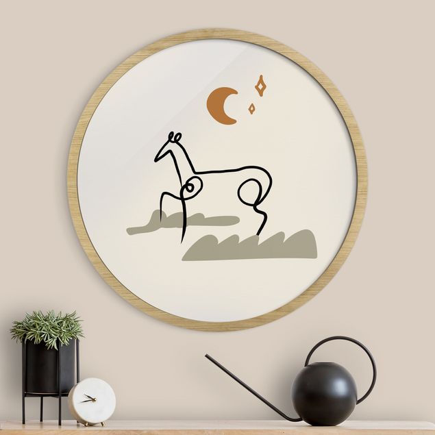 Quadro moderno Interpretazione di Picasso - Il cavallo