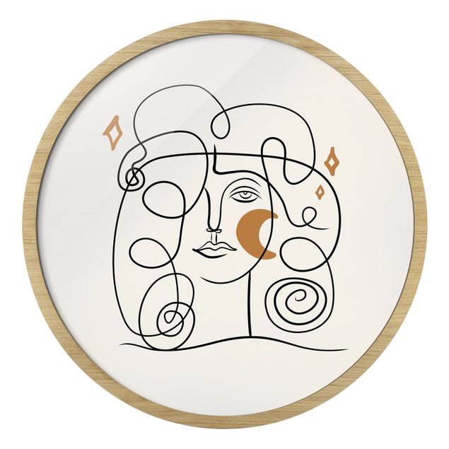 Stampe incorniciate Interpretazione di Picasso - La Musa II