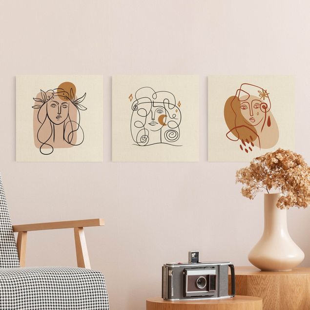 Stampe su tela astratte  Interpretazione di Picasso - Le Muse