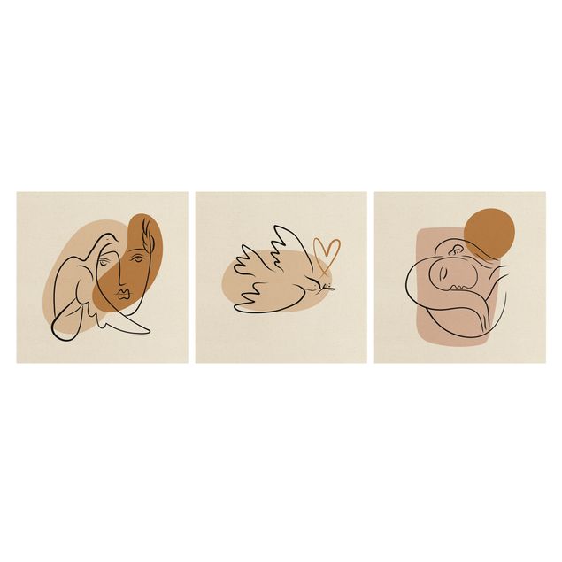 Quadri animali Interpretazione di Picasso - Sogno ad occhi aperti e colomba della pace
