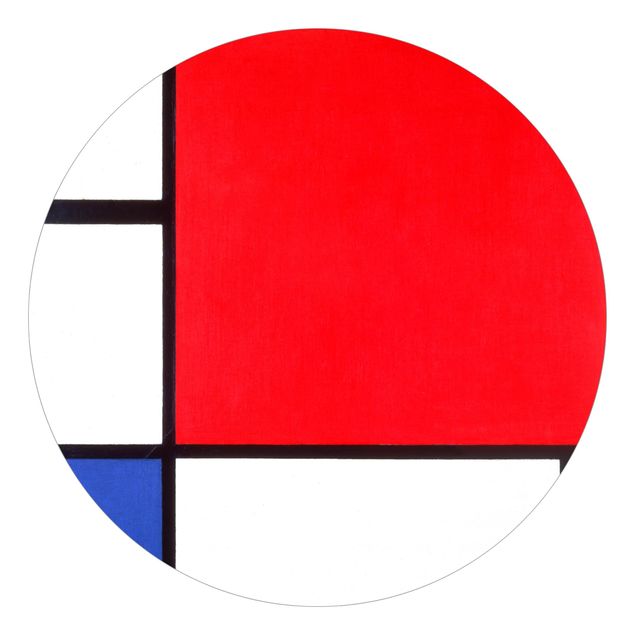 Carta parati tnt Piet Mondrian - Composizione con rosso, blu e giallo
