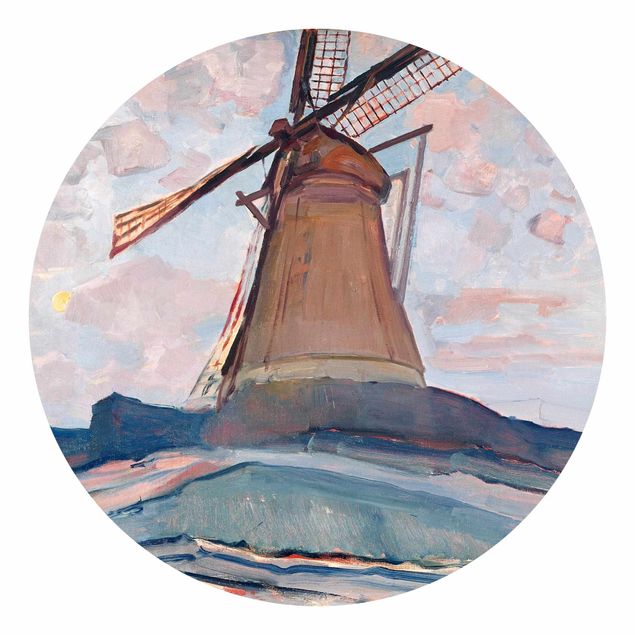Carta da parati tessuto non tessuto Piet Mondrian - Mulino a vento