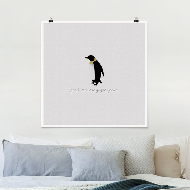 Quadri moderni   Citazione Pinguino Buongiorno Splendido