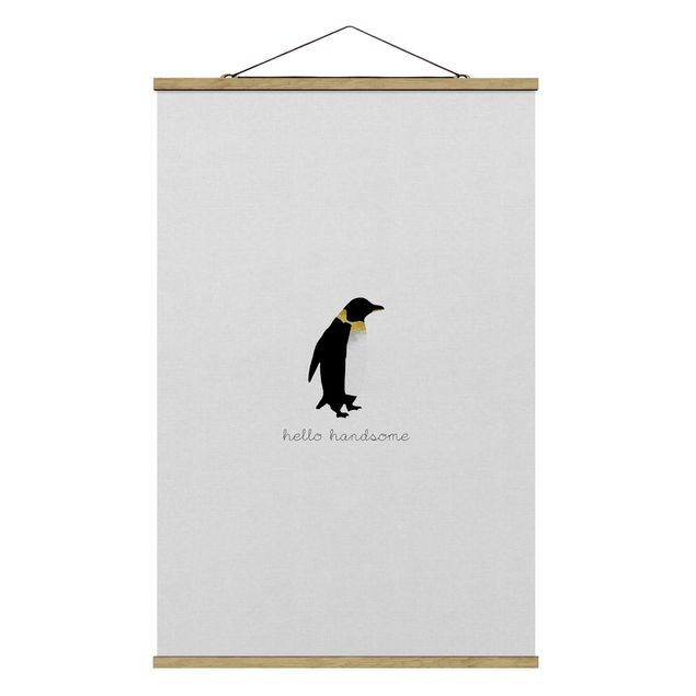 Stampe Citazione di pinguino Ciao Bello