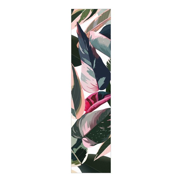 Tende a pannello scorrevoli con disegni Motivo tropicale rosa XXL