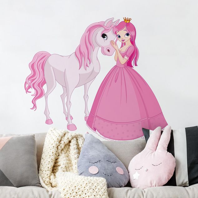 Decorazioni camera neonato Principessa e il suo cavallo