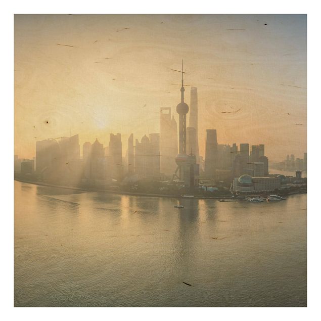 Stampe Pudong all'alba