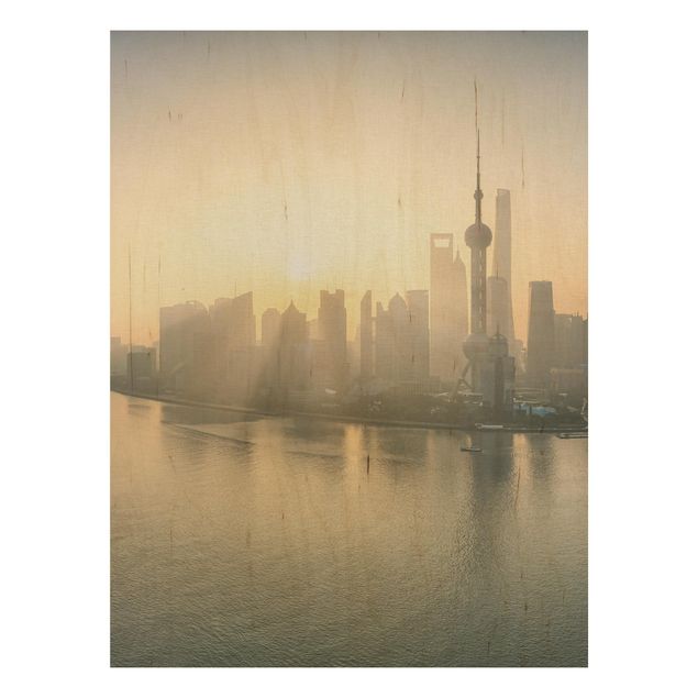 Stampe Pudong all'alba