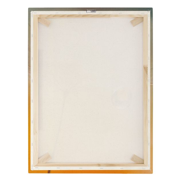 Quadro su tela naturale - Soffione in arancione - Formato verticale 3:4