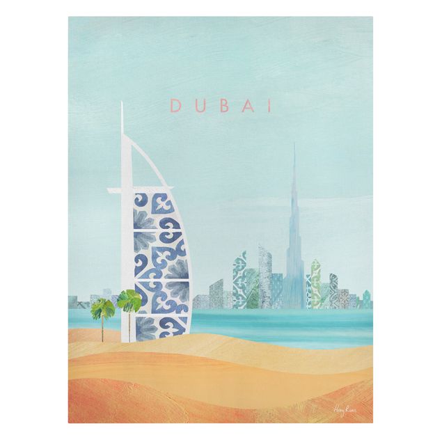 Quadri mare Poster di viaggio - Dubai