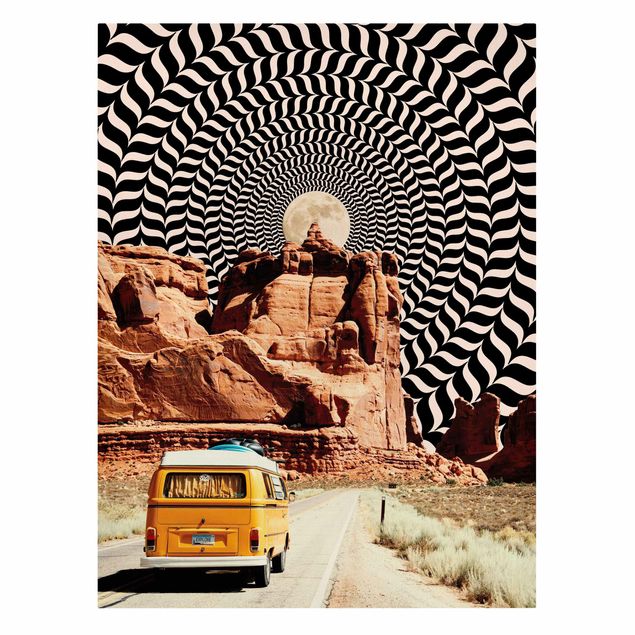 Stampe Collage retrò - Il miglior viaggio on the road II