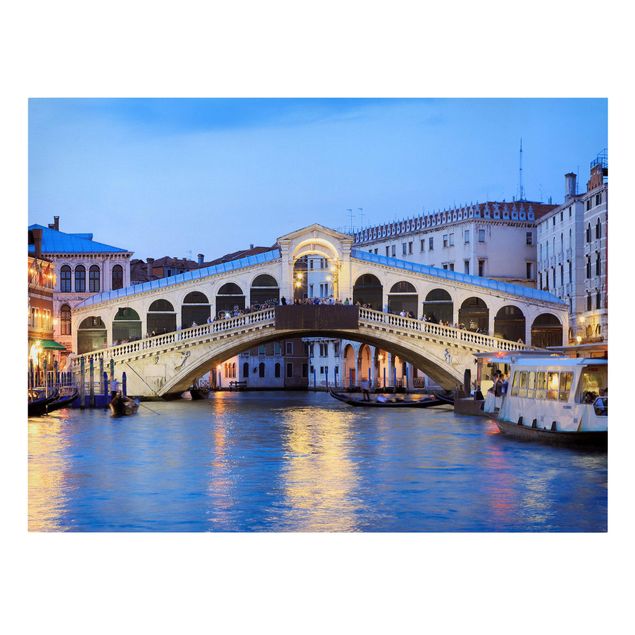 Stampe su tela città Ponte di Rialto a Venezia