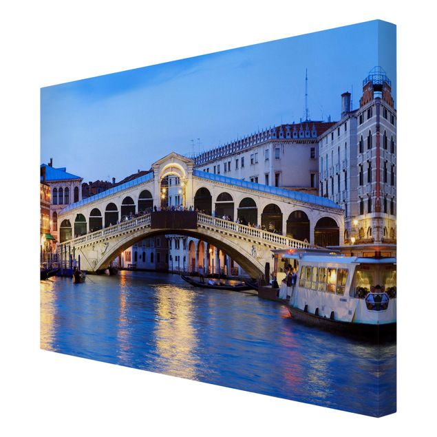Quadri blu Ponte di Rialto a Venezia