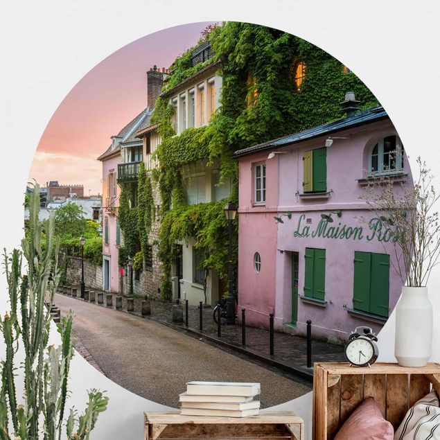 Carte da parati adesive Crepuscolo rosa a Parigi