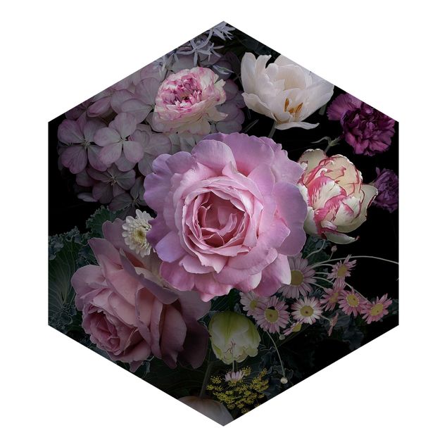Carta parati rosa Bouquet di splendide rose