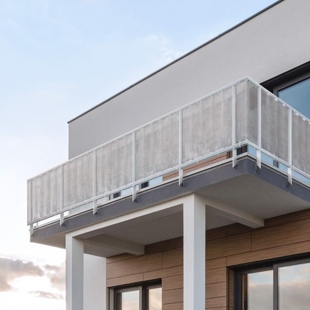 Telo frangivista per balcone resistente alle intemperie Motivo rustico in cemento grigio