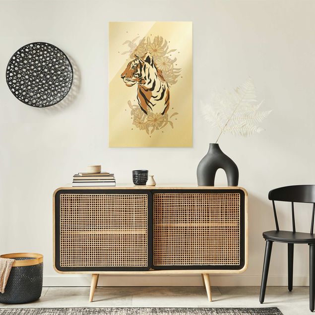 Quadri moderni   Animali del Safari - Ritratto di tigre