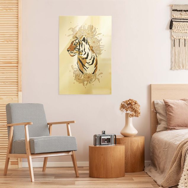 Quadri animali Animali del Safari - Ritratto di tigre