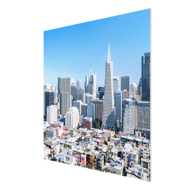 Quadro blu Skyline di San Francisco