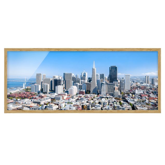 Quadri blu Skyline di San Francisco