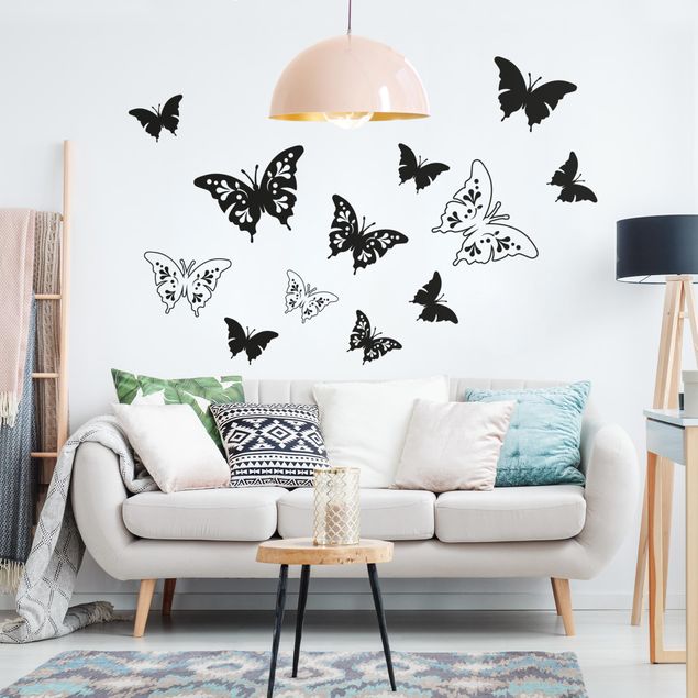 Stickers murali animali Farfalle decorative ornamentali
