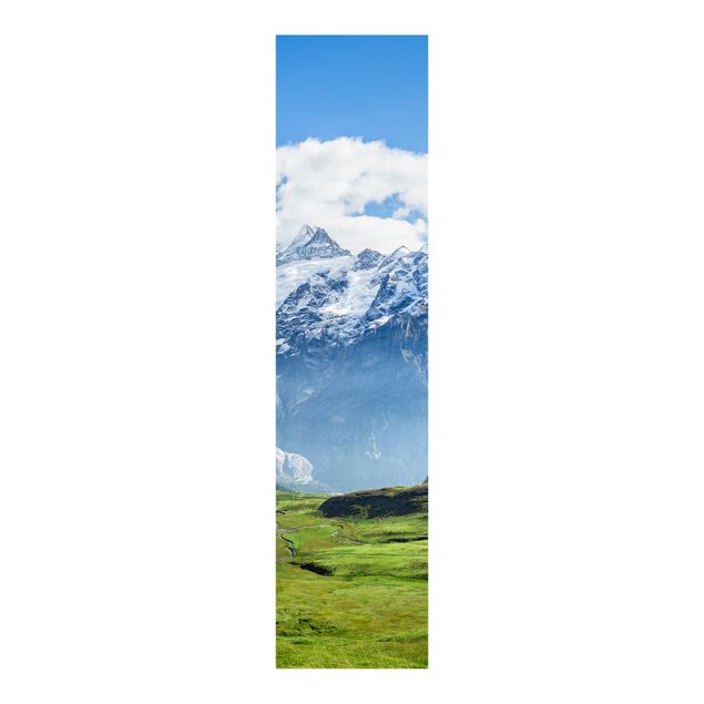 Tende a pannello scorrevoli con paesaggio Panorama alpino di Swizz
