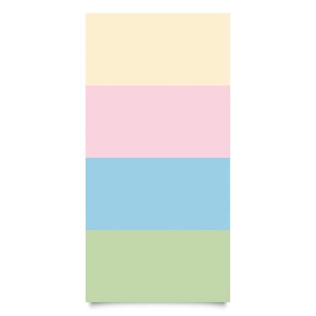 Pellicole adesive per mobili opache Set di 4 quadrati color pastello - crema rosé blu pastello menta