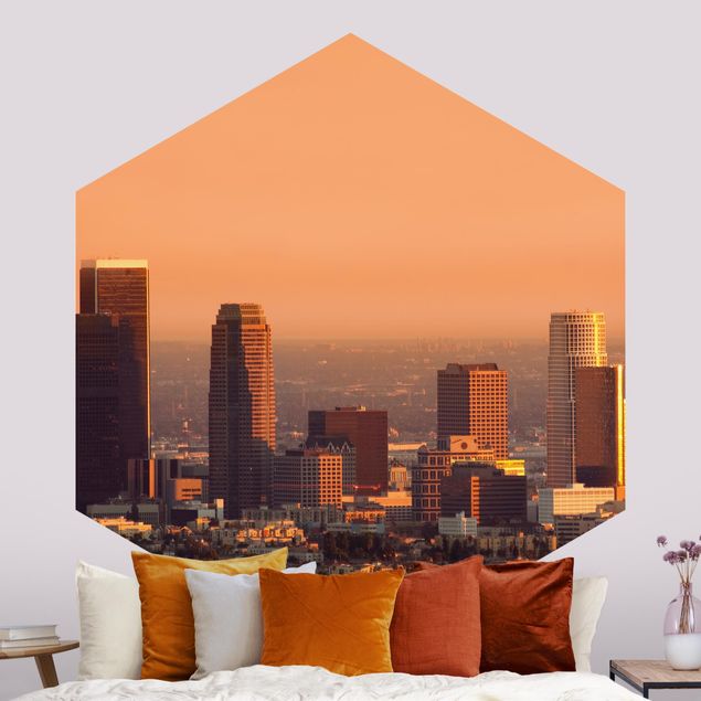 Carta da parati tramonto Skyline di Los Angeles