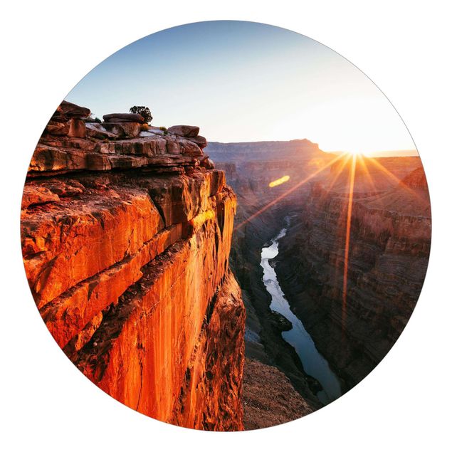 Carta da parati con paesaggi Sole nel Grand Canyon